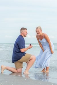 Man proposes to his girlfriend on Sanibel Island beach