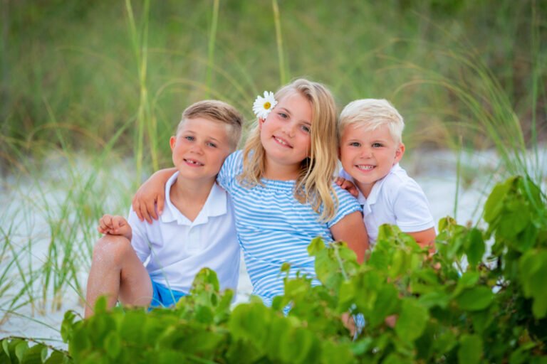 family photo on Sanibel Island