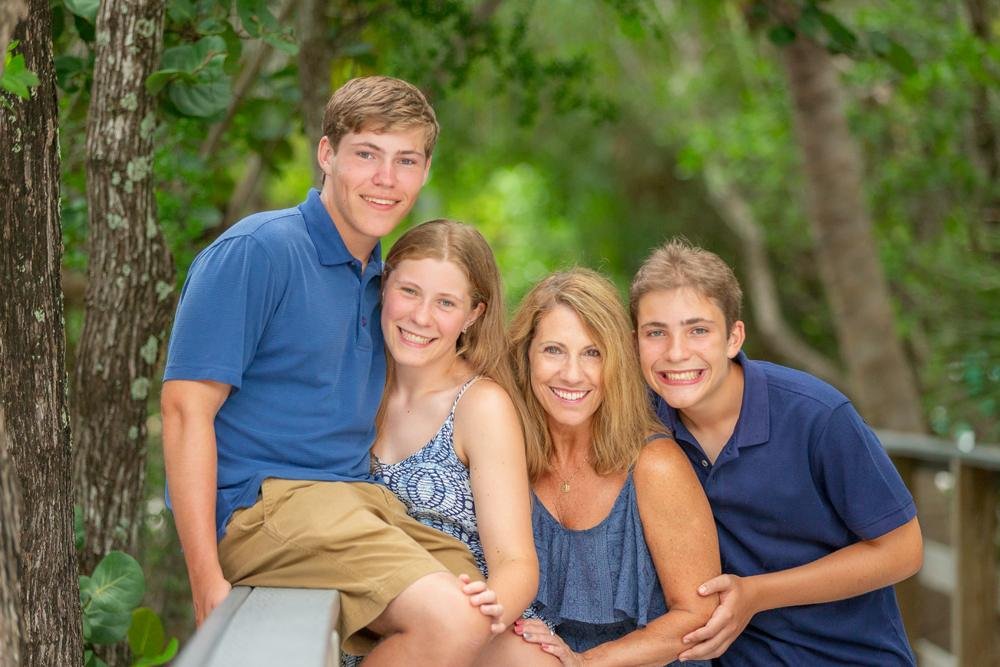 beach photography of a family